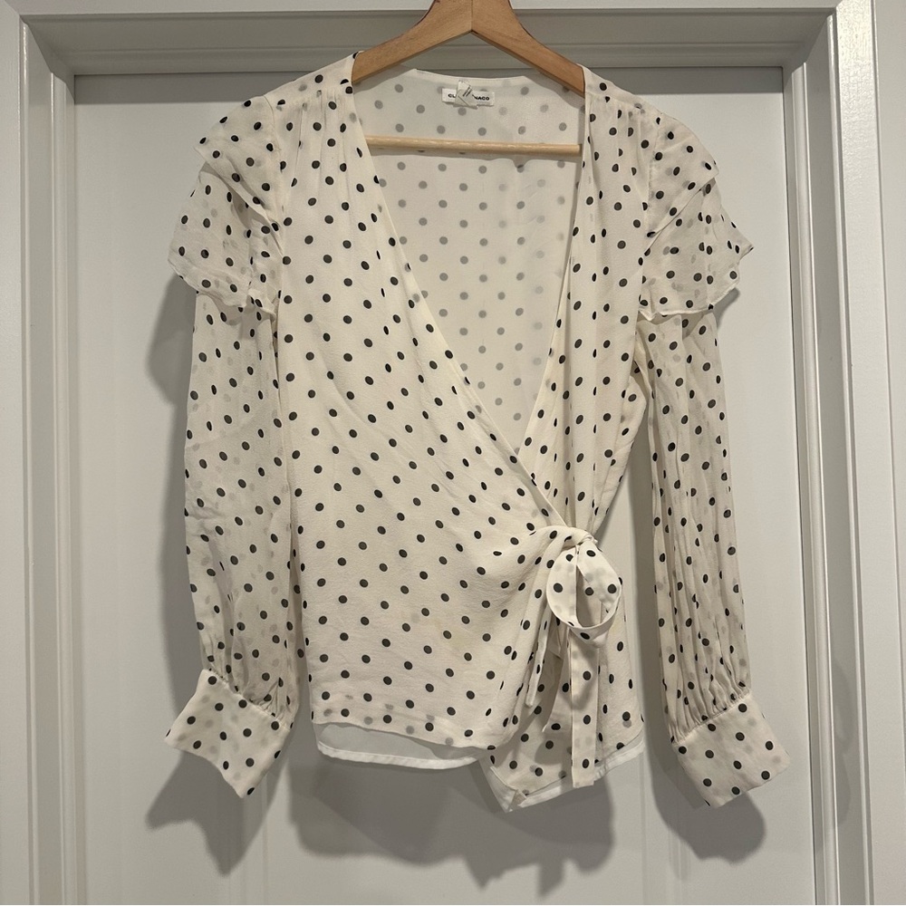 Silk wrap shirt